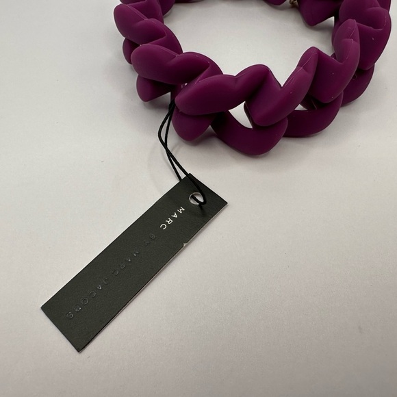 Marc by Marc Jacobs Purple Plum turnlock braided bracelet NWT - Picture 5 of 6